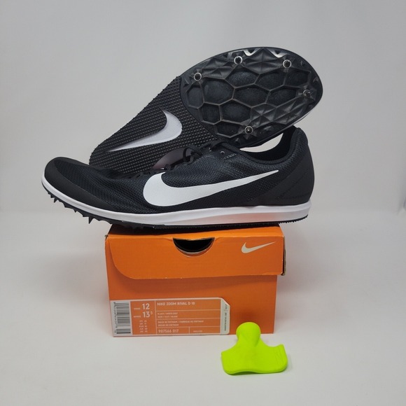 Nike Zoom Rival D 10 Track Shoes Spikes Black White...